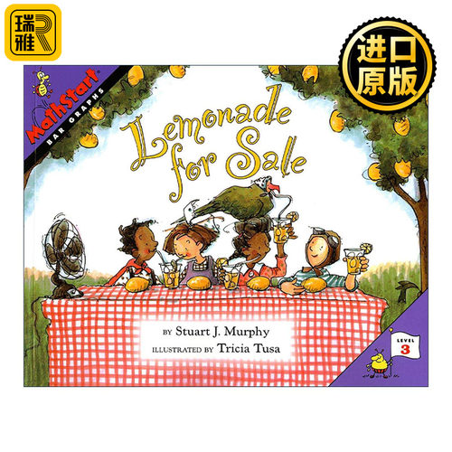 英文原版 Mathstart Level 3 Lemonade for Sale 数学启蒙绘本3级 英文版 进口英语原版书籍