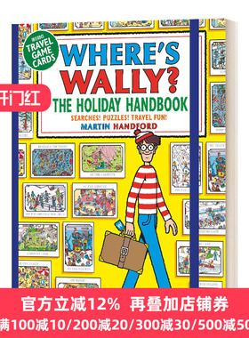 沃利在哪里 假日手册 英文原版 Where’s Wally The Holiday Handbook启蒙儿童趣味游戏书wheres is wally威力威利在哪里 英语书籍