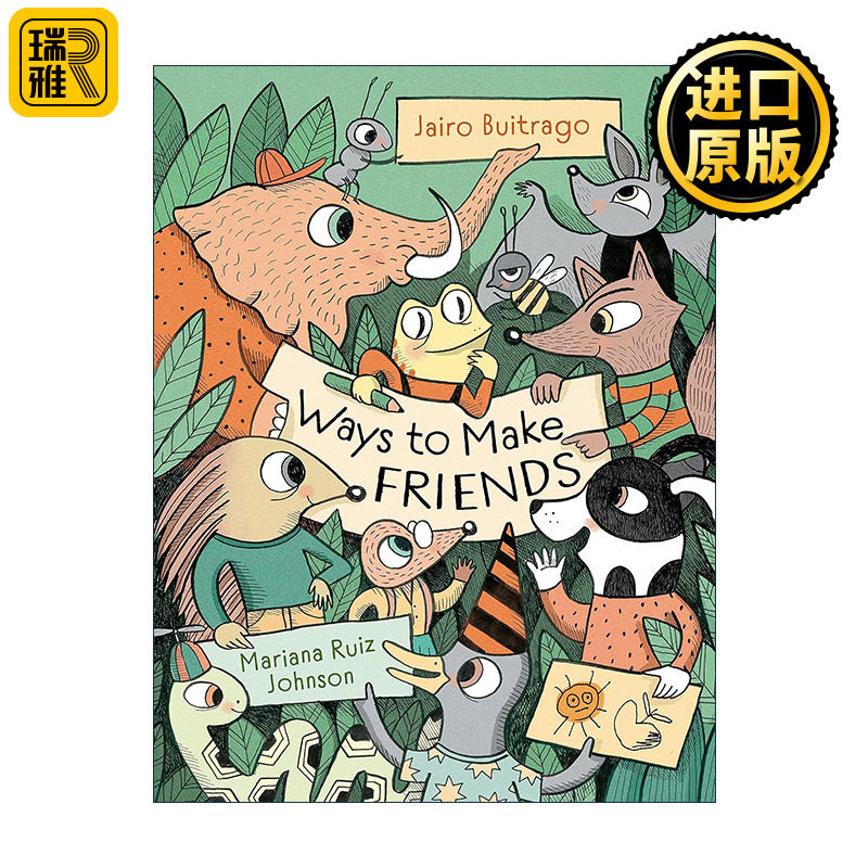 英文原版 Ways to Make Friends 交朋友的方式 儿童动物故事精装绘本 Mariana Ruiz Johnson插画 英文版 进口英语原版书籍