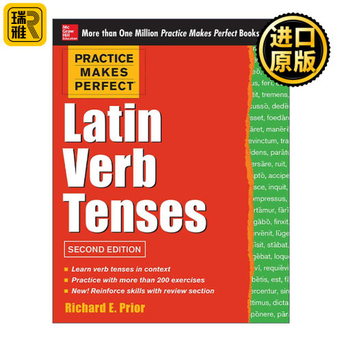 原版 Practice Makes Perfect Latin Verb Tenses 孰能生巧 拉丁语动词时态 第2版 进口原版书籍