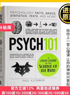 101系列 心理学 英文原版 Psych 101 Psychology 英文版原版书籍 精装 Paul Kleinman 进口英语书籍