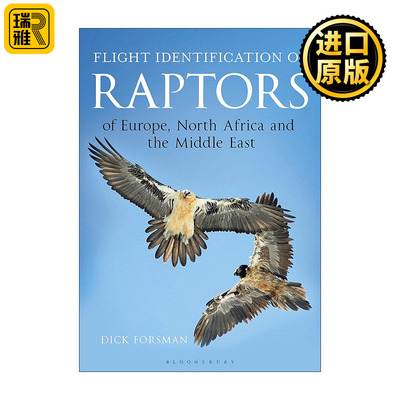 英文原版 Flight Identification of Raptors of Europe North Africa and the Middle East 欧洲北美中东猛禽飞行辨识图鉴 精装