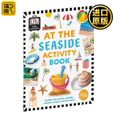 在海滩 儿童游戏贴纸书 At the Seaside Activity Book DK 亲子互动