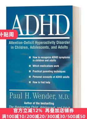 英文原版 ADHD Attention-Deficit Hyperactivity Disorder in Children 多动症儿童青少年和成人的注意力缺陷多动障碍 进口书