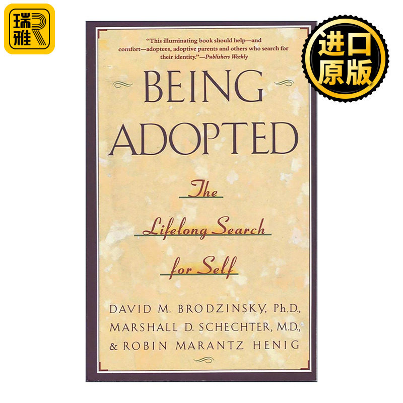 英文原版 Being Adopted 被收养 对自我的终身追寻 David M. Brodzinsky 英文版 进口英语原版书籍