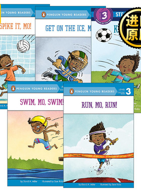 英文原版 Step into Reading 3 运动小子Mo系列5册 运动主题读物 企鹅兰登分级读物 Mo Jackson 英文版 进口英语原版书籍