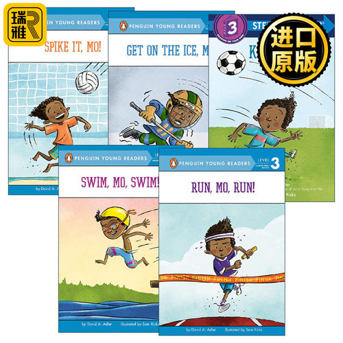 英文原版 Step into Reading 3 运动小子Mo系列5册 运动主题读物 企鹅兰登分级读物 Mo Jackson 英文版 进口英语原版书籍