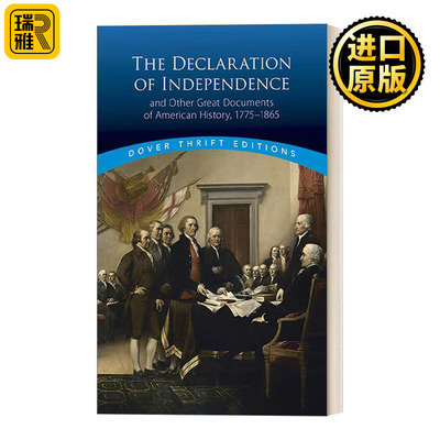 英文原版 The Declaration of Independence and Other Great Documents of American History 1775-1865 独立宣言和美国历史文献