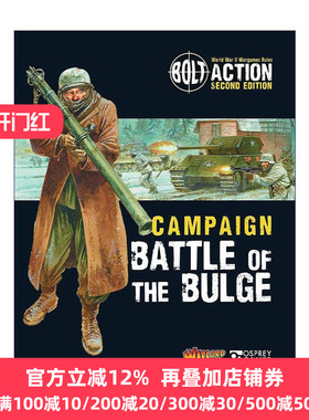 英文原版 Bolt Action Campaign Battle of the Bulge 桌面战争兵棋 阿登战役 英文版 进口英语原版书籍