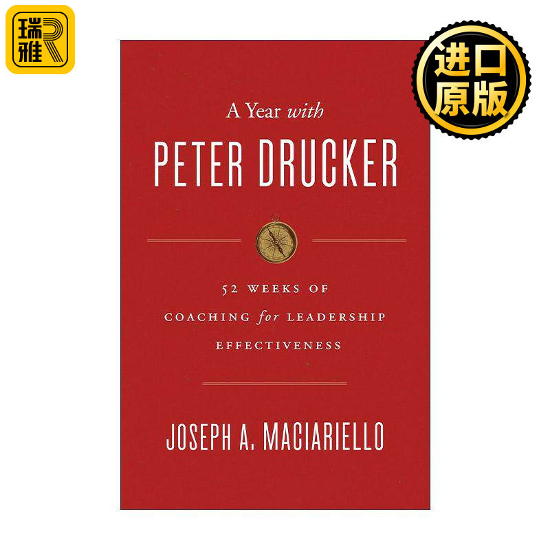 英文原版 A Year with Peter Drucker 我在彼得杜拉克身旁的一年 杜拉克的52周教练课 精装 英文版 进口英语原版书籍