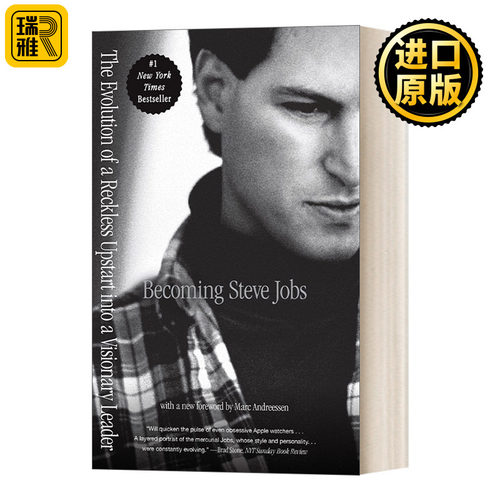 英文原版 Becoming Steve Jobs 成为乔布斯 从鲁莽的新贵到远见卓识的领袖 Brent Schlender 英文版 进口英语原版书籍