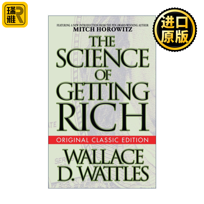 英文原版 The Science of Getting Rich 失落的致富经典 原始经典版 Wallace D. Wattles 英文版 进口英语原版书籍