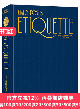 英文原版 Emily Post's Etiquette  The Centennial Edition Emily's Post's Etiquette 艾米莉·波斯特的礼仪 Lizzie Post 进口书