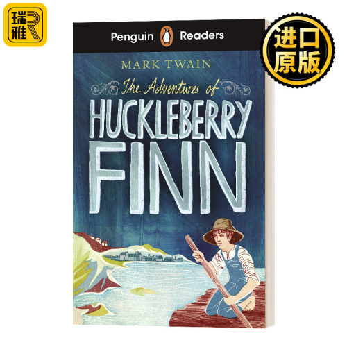 企鹅兰登小说分级读物二级 哈克贝利费恩历险记 英文原版 Penguin Readers Level 2 The Adventures of Huckleberry Finn 英语书籍