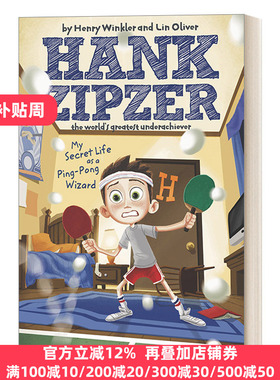 英文原版 Hank Zipzer 09 My Secret Life as a Ping-Pong Wizard 汉克历险记9 成为乒乓球奇才的秘密生活 Henry Winkler