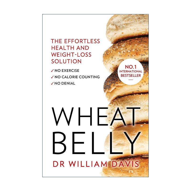 英文原版 Wheat Belly 小麦肚 减食小麦制品 令你的身体重回健康 William David 英文版 进口英语原版书籍