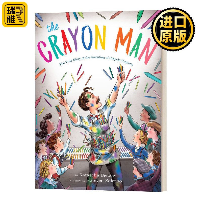 The Crayon Man 蜡笔人 精装绘本 英文原版
