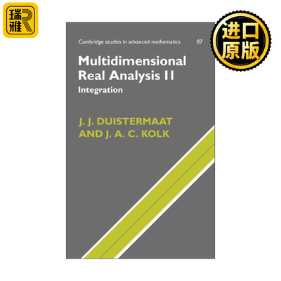 Multidimensional Real Analysis II 多维实分析 下 剑桥高等数学研究系列 精装