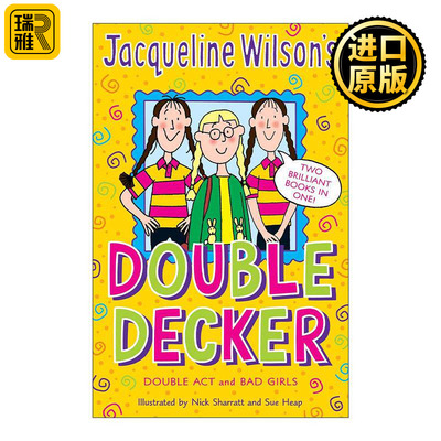 英文原版 Jacqueline Wilson Double Decker 杰奎琳·威尔逊 女孩友谊二合一故事书 英文版 进口英语原版书籍