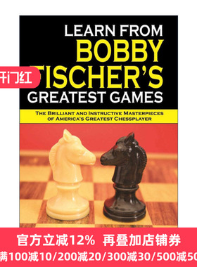 英文原版 Learn from Bobby Fischer's Greatest Games