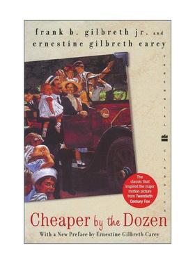 英文原版 Cheaper by the Dozen 儿女一箩筐 影视原著 英文版 进口英语原版书籍