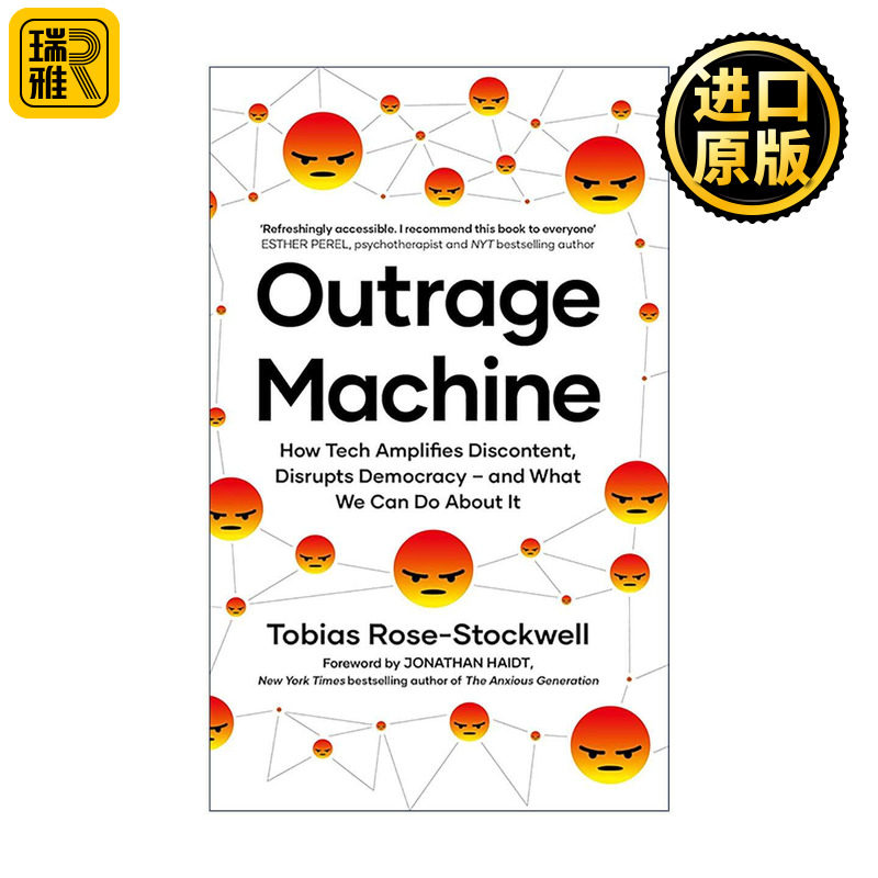 英文原版 Outrage Machine 失控的愤怒机器 从同理到对立 社群媒体如何扭曲人心 英文版 进口英语原版书籍