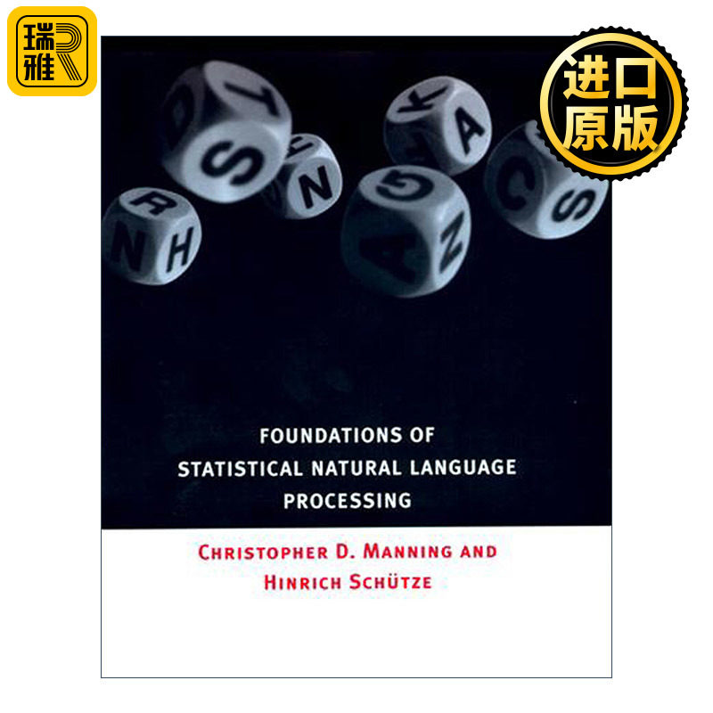 英文原版 Foundations of Statistical Natural Language Processing 统计自然语言处理基础 Christopher Manning 英文版进口书籍