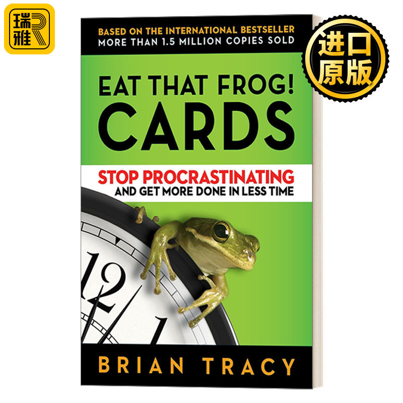 英文原版 Eat That Frog! Cards 吃掉那只青蛙 高效时间管理法则辅助卡片 Brian Tracy博恩·崔西职业巅峰系列 英文版 进口书籍