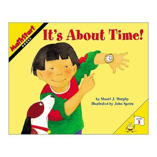 英文原版 Mathstart Level 1 It's About Time 数学启蒙绘本1级 英文版 进口英语原版书籍