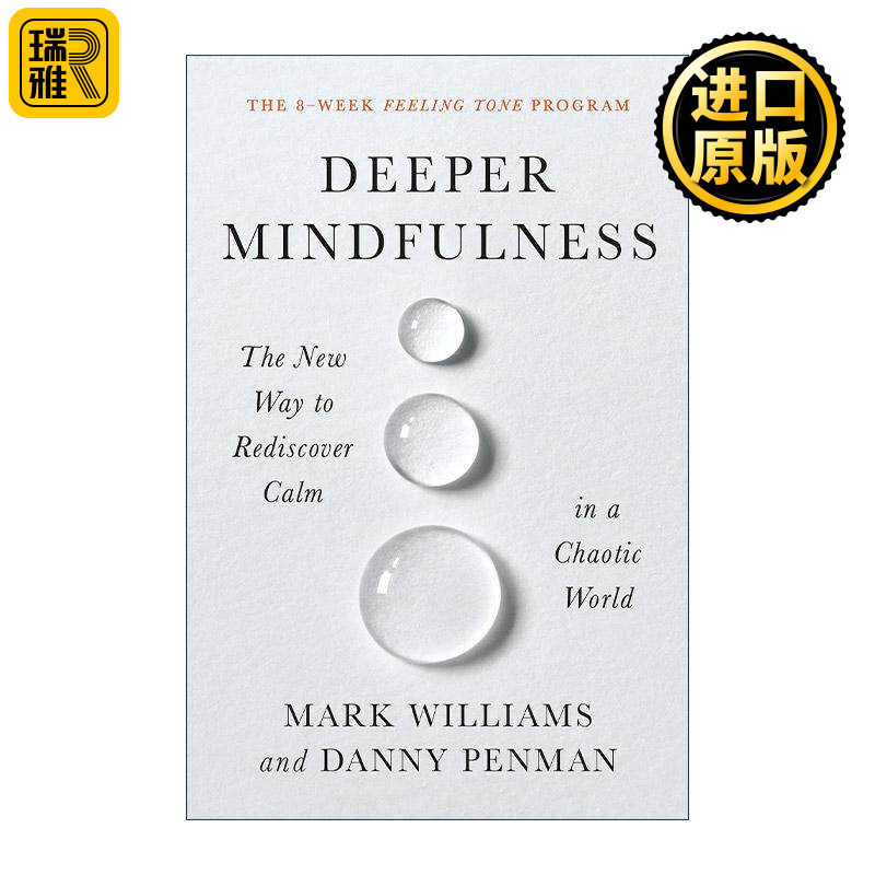 英文原版 Deeper Mindfulness 更深入的正念 在混乱世界中重新找到平静的新方法 英文版 进口英语原版书籍