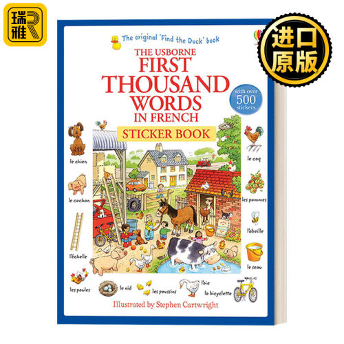 First Thousand Words in French Sticker Book 基础法语1000词贴纸
