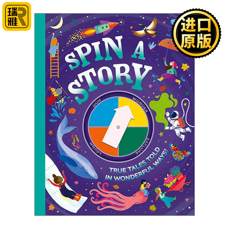 英文原版 Spin a Story 转盘阅读 你的冒险由你决定 精装儿童互动式趣味非虚构读物 英文版 进口英语原版书籍