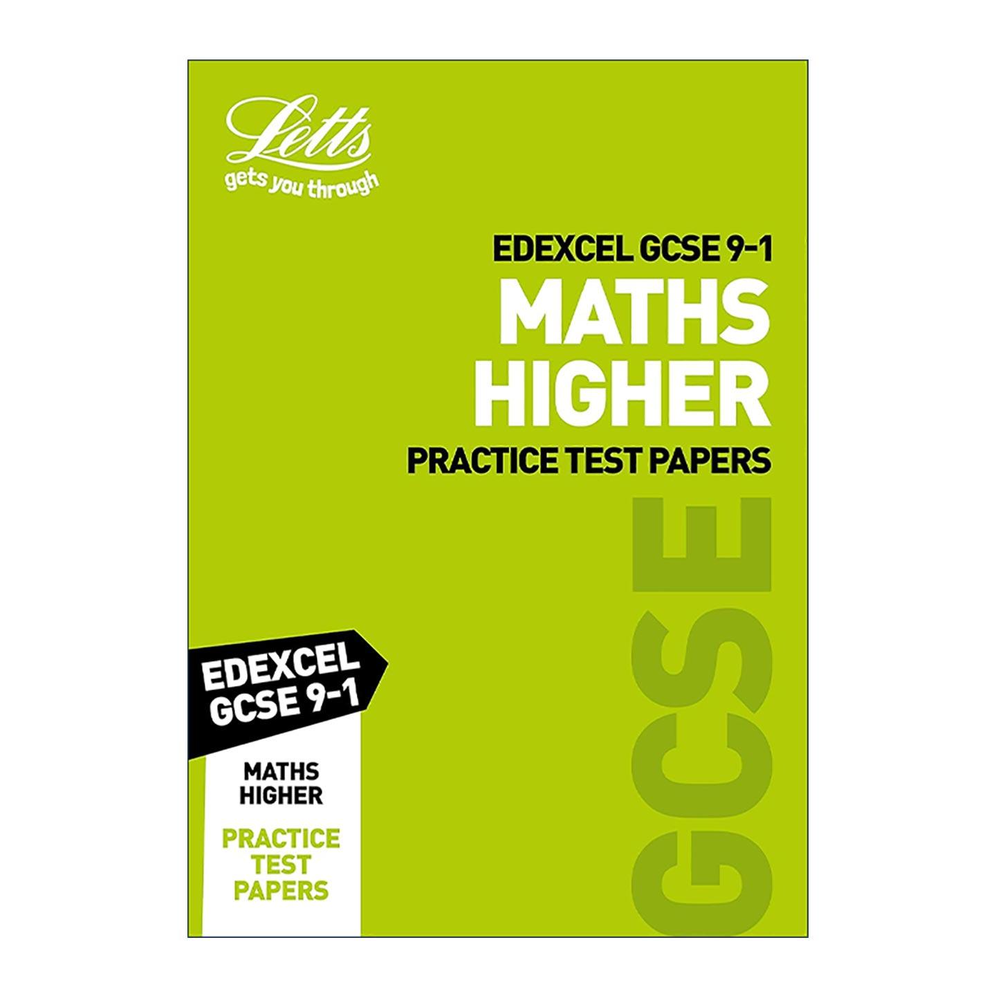 英文原版 Letts Edexcel Maths Higher Practice Test Papers 爱德思初中数学进阶练习测试卷 英文版 进口英语原版书籍