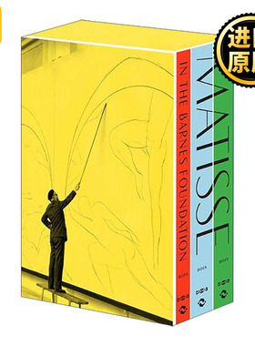 英文原版 Matisse in the Barnes Foundation 巴恩斯基金会美术馆的马蒂斯绘画作品59幅全面介绍 精装收藏版 三卷盒装 进口书籍