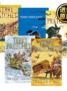 碟形世界系列1-5 五册套装 Discworld Novel 畅销科幻小说 Terry Pratchett