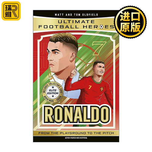 英文原版 Ronaldo 超级足球明星人物传记 罗纳尔多 C罗 Ultimate Football Heroes 精英版 内含收藏卡 免费有声书进口英语原版书籍