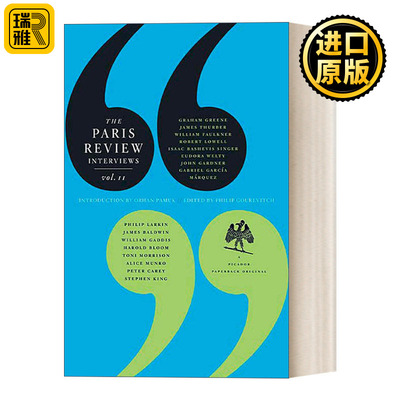 英文原版 The Paris Review Interviews II Wisdom from the World's Literary Masters 巴黎评论作家访谈2 进口英语原版书籍