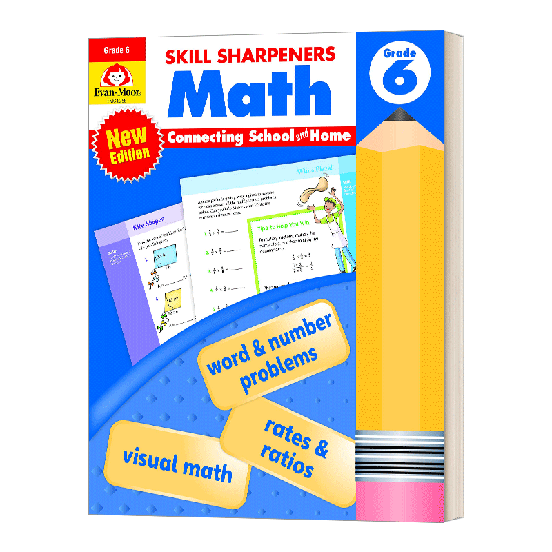 Skill Sharpeners Math, Grade 6 (2021 revised edition)