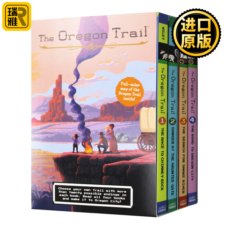 The Oregon Trail 俄勒冈之旅4本套 送海报地图 （套书 4册/套） 英文原版儿童小说