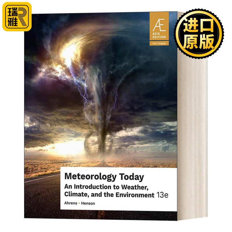 英文原版 Meteorology Today 现代气象学 天气气候与环境导论 第13版 Ahrens/Henson 英文版 进口英语原版书籍