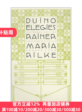 Duino Elegies: A Bilingual Edition 里尔克 杜伊诺哀歌  双语版  德语-英语