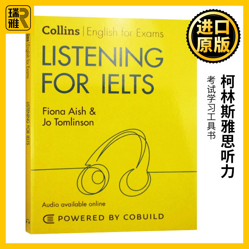 柯林斯雅思听力 Collins English for Exams Listening for IELTS 英文原版 雅思英语考试系列自学辅导学习工具书 进口英语书籍