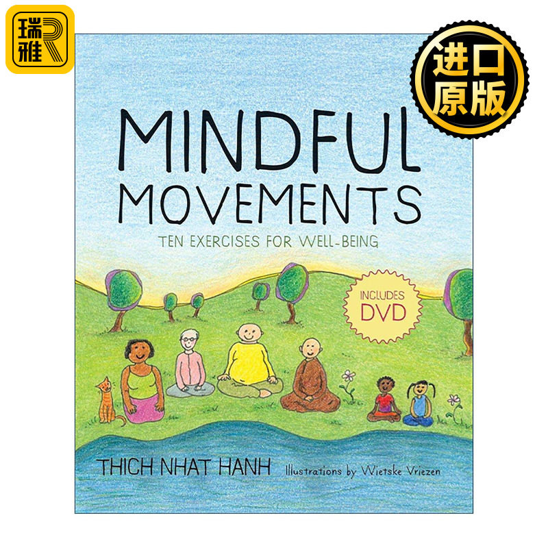 英文原版 Mindful Movements 正念运动 十种健康练习 一行禅师 瑜伽 太极 精装 英文版 进口英语原版书籍