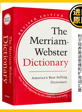 新版韦小红 韦氏英语词典 英文原版 The Merriam Webster Dictionary英英字典美语辞典 搭单词的力量Word Power Made Easy字根词根