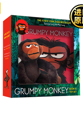 Grumpy Monkey Book and Toy Set 暴躁猴 绘本玩具礼盒装 英文原版