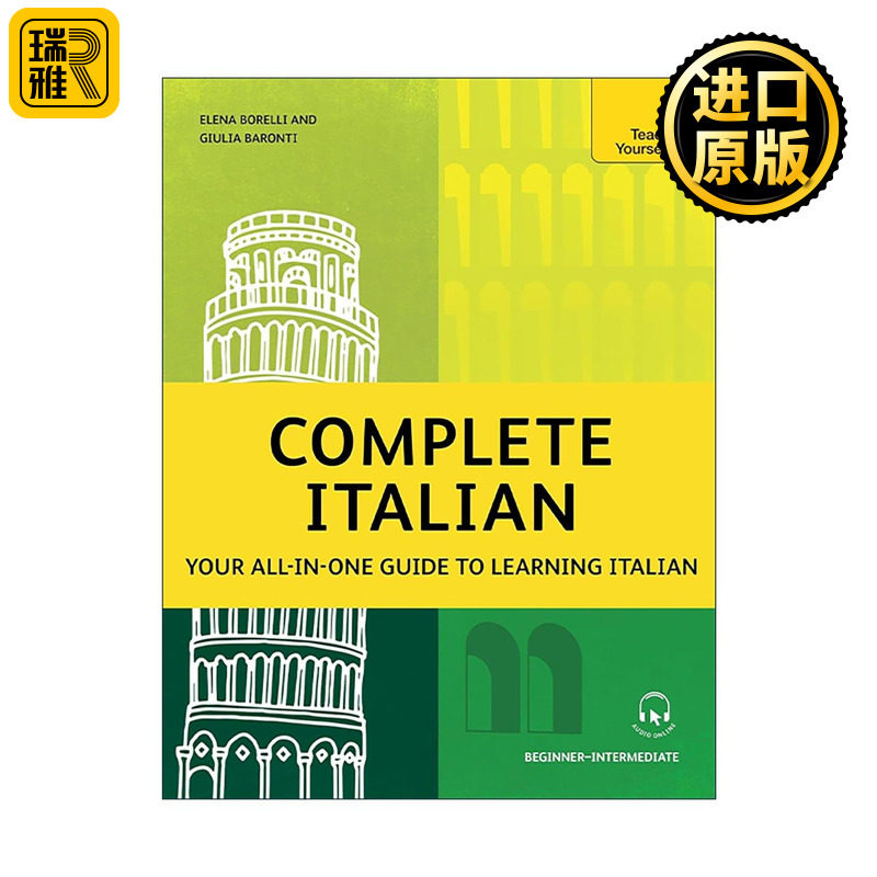 英文原版 Complete Italian 意大利语完全自学教程 零基础至中级 附APP音频 Teach Yourself 英文版 进口英语原版书籍
