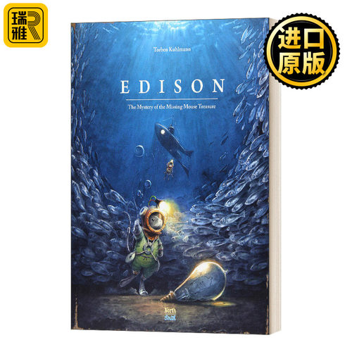 英文原版 Edison The Mystery of the Missing Mouse Treasure 爱迪生 小老鼠历险记 精装绘本 Torben Kuhlmann 英文版 进口英语原