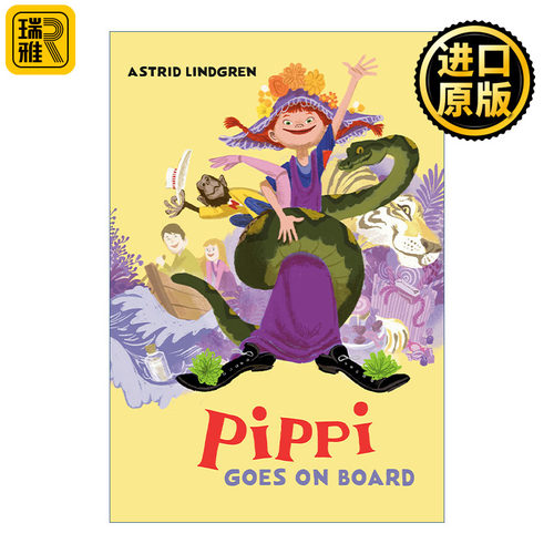 Pippi Goes on Board (Pippi Longstocking) 长袜子皮皮系列 皮皮上船啦 儿童经典小说 精装 Astrid Lindgren 英文原版儿童小说