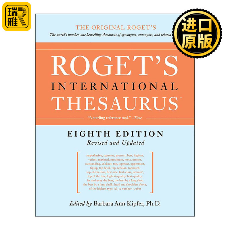 英文原版 Roget's International Thesaurus 罗热英语同义词词典 第8版 精装 英文版 进口英语原版书籍