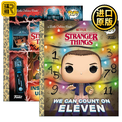 英文原版 Stranger Things Little Golden Book 怪奇物语2册 兰登书屋精装小金书 内外颠倒 我们可以数到11 英文版 进口原版书籍